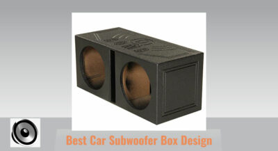 Best Car Subwoofer Box Design . a square box frame a two speaker .