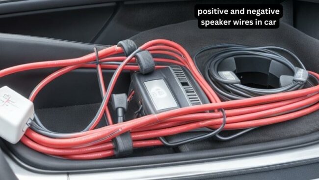positive and negative speaker wires in car?