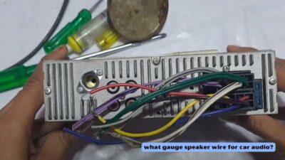 what gauge speaker wire for car audio