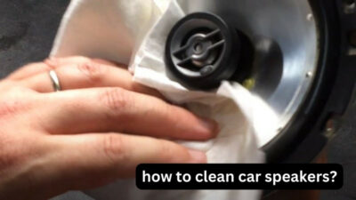how to clean car speakers