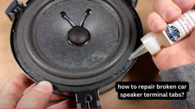  how to repair broken car speaker terminal tabs?