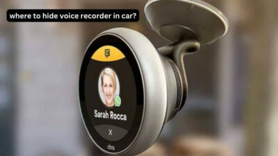 where to hide voice recorder in car